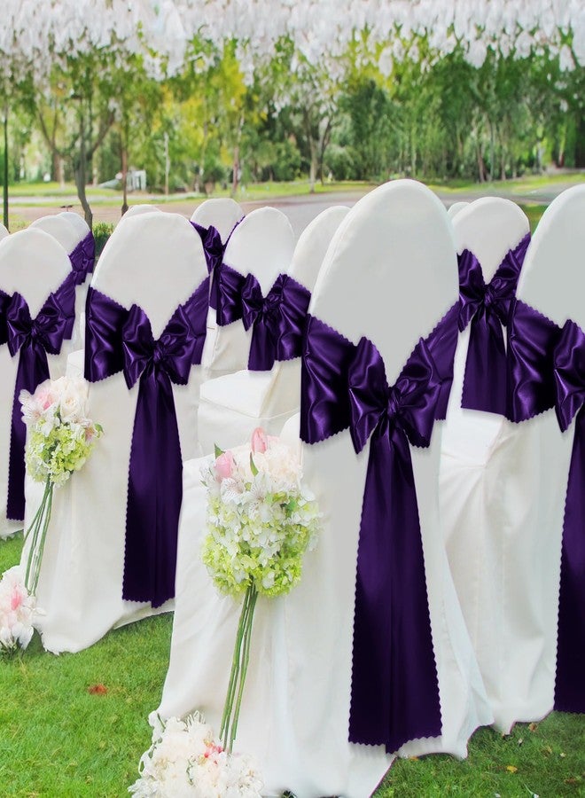 VACVELT 12 Pack Satin Table Runners - 12 x 72 Inches Long, Purple Table Runners for Wedding, Birthday Party, Banquet, Graduation, Engagements - Image 4